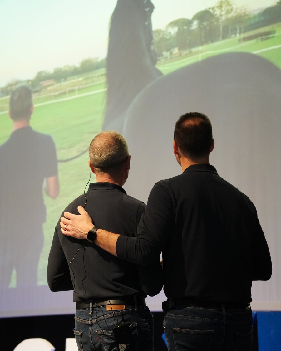 Alberto Alessi e Marco Pagliai sul palco di Horse XP